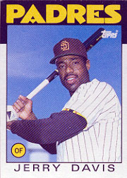 1986 Topps Baseball Cards      323     Jerry Davis